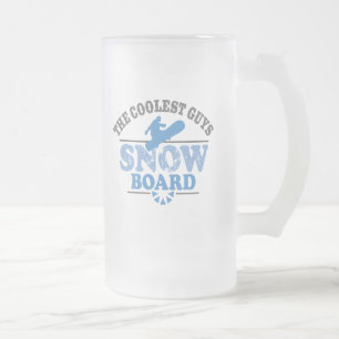 Coolster TypenSnowboard Mattglas Bierglas