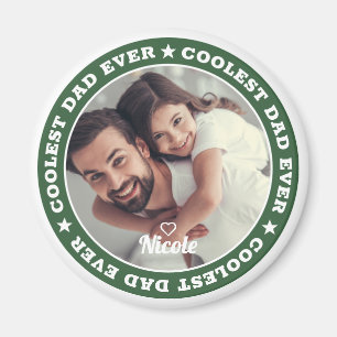 Coolster Vater Aller Zeiten Modernes Benutzerdefin Magnet