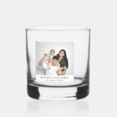 Coolster Vater je Foto Vatertag Einfaches Geschenk Whiskyglas (Vorderseite)