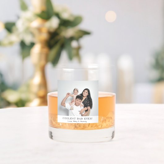 Coolster Vater je Foto Vatertag Einfaches Geschenk Whiskyglas (Insitu (Hochzeit))