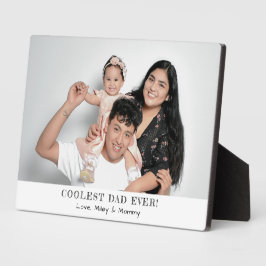 Coolster Vater je Foto Vatertag Erinnerungen Gesch Fotoplatte