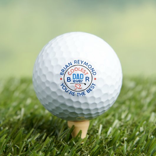 Coolster Vater je Golfer Golfball (Insitu T-Shirt)