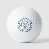 Coolster Vater je Golfer Golfball (Vorderseite)