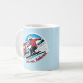Coolster Vater je Snowboarden Tasse (Vorderseite Links)