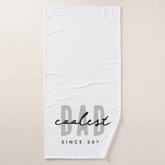 Coolster Vater seit 20XX Moderne, einfache Preppy Badehandtuch (Badehandtuch)