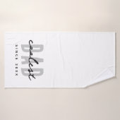 Coolster Vater seit 20XX Moderne, einfache Preppy Badehandtuch (Badehandtuch)