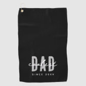 Coolster Vater seit 20XX Moderne, einfache Preppy Golfhandtuch (Vorderseite)