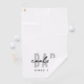 Coolster Vater seit 20XX Moderne, einfache Preppy Golfhandtuch (Insitu)