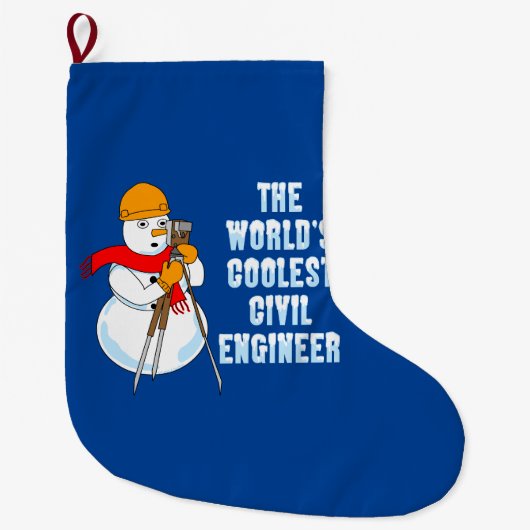 Coolster Ziviler Ingenieur Großer Weihnachtsstrumpf (Vorderseite)
