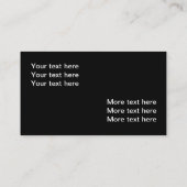 Coolstes Automobilthema Visitenkarte (Rückseite)