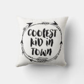 Coolstes Kind im Stadtschwarzweiss-Kissen Kissen (Rückseite)