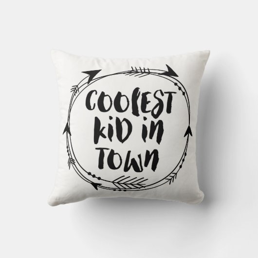 Coolstes Kind im Stadtschwarzweiss-Kissen Kissen (Rückseite)