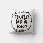 Coolstes Kind im Stadtschwarzweiss-Kissen Kissen (Vorderseite)