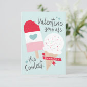 Coolstes Klassenzimmer Valentine Einladung (Stehend Vorderseite)