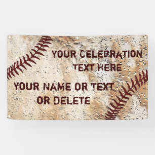 Coolstes rustikales personalisiertes Baseball-Bann Banner