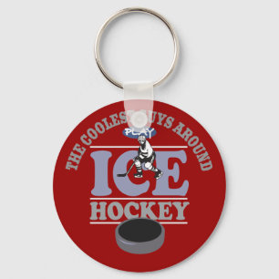Coolstes Typ-Spiel-Hockey Schlüsselanhänger