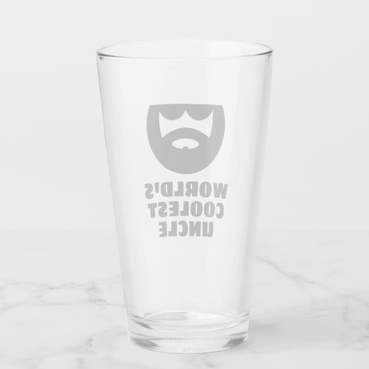Coolstes Uncle-Bierglas-Geschenk der Welt Glas (Rückseite)
