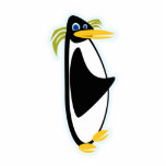 Coolsville abstrakte Penguin-Skulptur Freistehende Fotoskulptur<br><div class="desc">Dieser groovy abstrakte Penguin hat kann cool bleibe! Dieser Artandenken-Kastenentwurf des Spaßes retro ist so sehr cool. So seien Sie cool und erhalten Sie eine Spaßausschnittskulptur heute. Gefrieren Sie,  gefrieren Sie möglicherweise? Ja Baby!</div>
