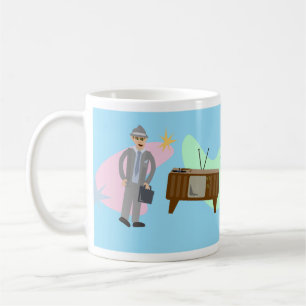 Coolsville Retro Swanky 60ties-Muster Kaffeetasse