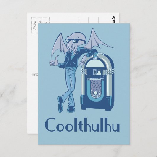 Coolthulhu ( Cool Cthulhu ) Postkarte (Vorne/Hinten)