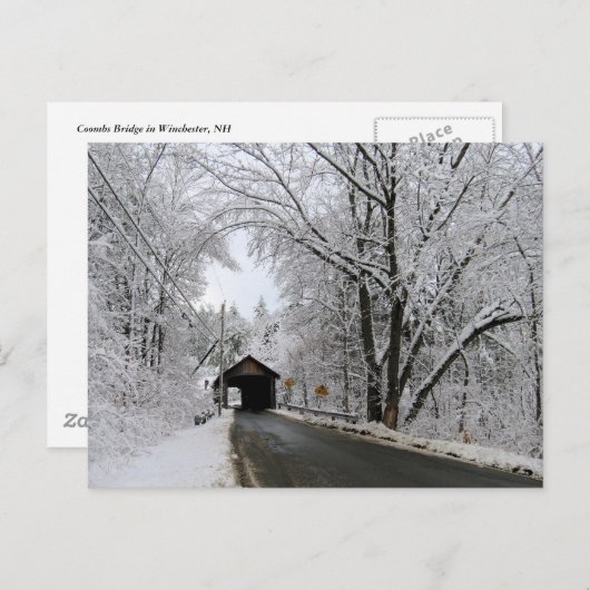 Coombs Covered Bridge Postkarte (Vorne/Hinten)