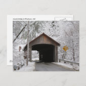 Coombs Covered Bridge Postkarte (Vorne/Hinten)