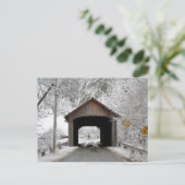 Coombs Covered Bridge Postkarte (Stehend Vorderseite)