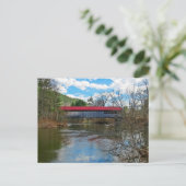 Coombs Covered Bridge Postkarte (Stehend Vorderseite)