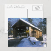 Coombs Covered Bridge Winchester NH Postkarte (Vorne/Hinten)