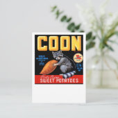 Coon Brand Süßkartoffeln Postkarte (Stehend Vorderseite)