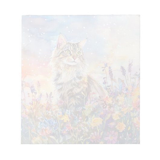 Coon Cat Mainboard - 5.5" x 6" Notepad Notizblock (Vorderseite)