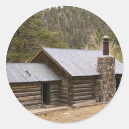 Coon Creek Cabin Runder Aufkleber