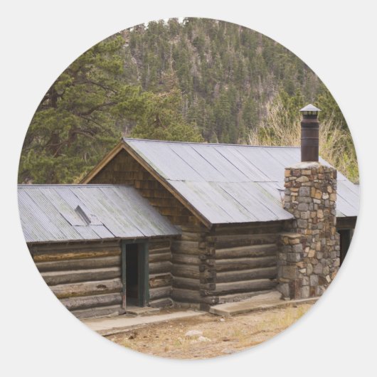 Coon Creek Cabin Runder Aufkleber (Vorderseite)