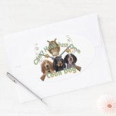 Coon Dog kann nicht nur einen haben Ovaler Aufkleber (Umschlag)