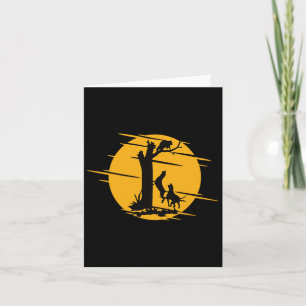 Coon Hound Dog Raccoon Howling - Spaß Coo Karte