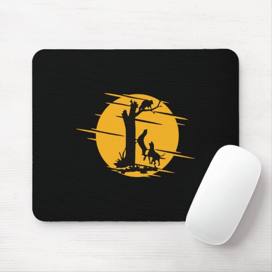 Coon Hound Dog Raccoon Howling - Spaß Coo Mousepad (Mit Mouse)