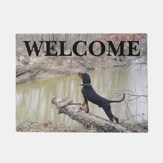 Coon Hound Welcome Mat Fußmatte (Vorderseite)
