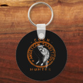 Coon Hunter American Patriotic Raccoon Jagd Tri Schlüsselanhänger (Vorderseite)