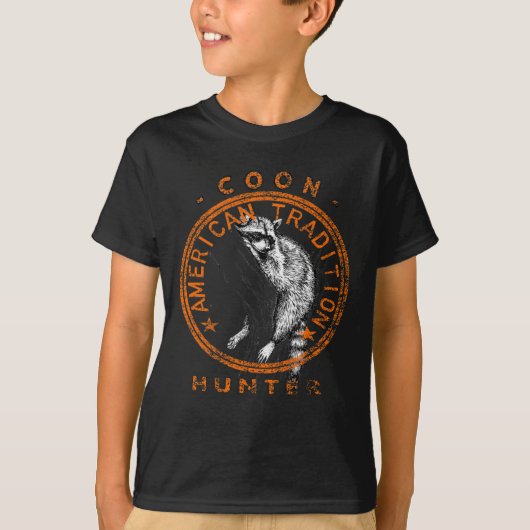 Coon Hunter American Patriotic Raccoon Jagd Tri T-Shirt (Vorderseite)