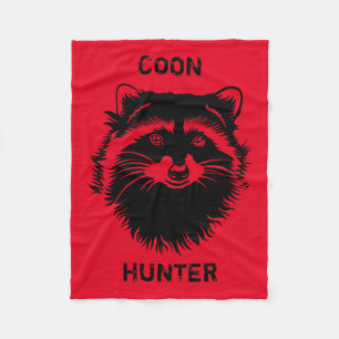 Coon Hunter mit Raccoon Fleecedecke
