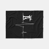 Coon Hunting Hunde Coonhound Heartbeat Fleecedecke (Vorderseite (Horizontal))