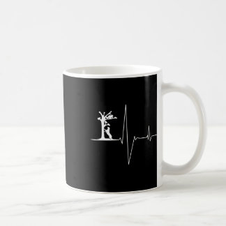 Coon Hunting Hunde Coonhound Heartbeat Kaffeetasse