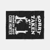 Coon Jagd Coonhounds Coon Jäger Fleecedecke (Vorderseite (Horizontal))