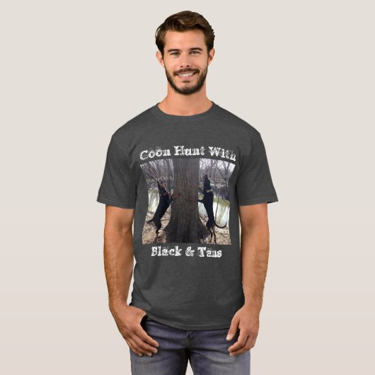 Coon-Jagd mit Black & Tans T - Shirt (Vorne ganz)