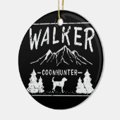 Coon Jagd Racoon Hunter Coonhound Hund Keramik Ornament (Links)