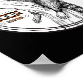 Coon Jagen Night Life Raccoon Jäger Poster (Ecke)