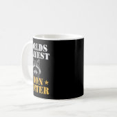 Coon Junting Hunter Funny Quote Raccoon Kaffeetasse (Vorderseite Links)