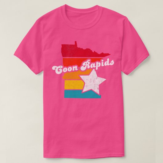 Coon Rapids Minnesota Vintag Distressed Souvenir T-Shirt (Design vorne)