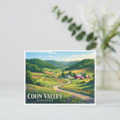 Coon Valley Postkarte (Stehend Vorderseite)