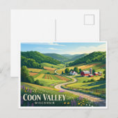 Coon Valley Postkarte (Vorne/Hinten)